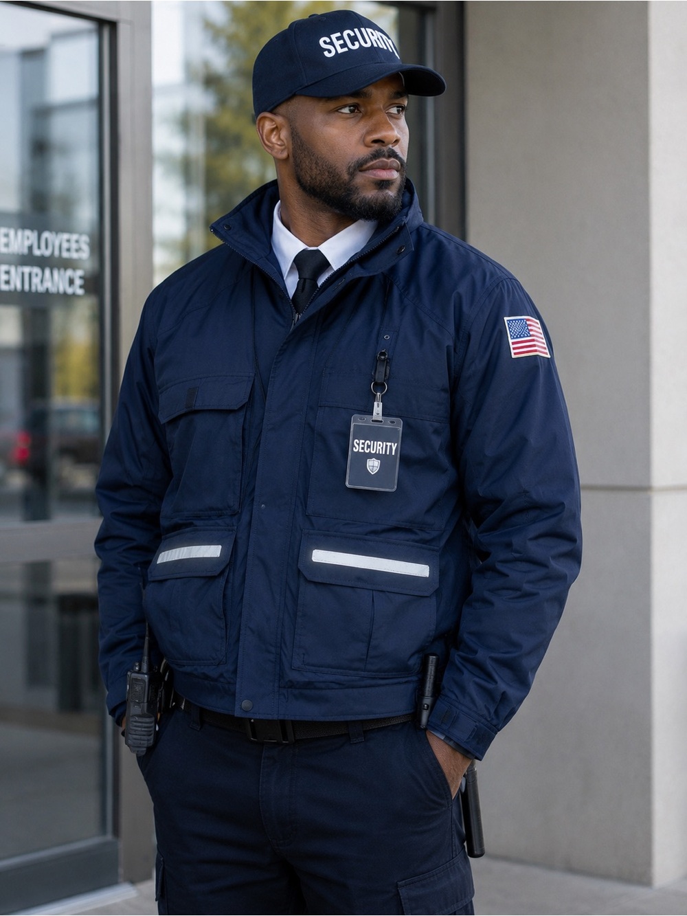 NWT Flying Cross Layertech GTXA Goretex Reflective Uniform Jacket Navy Sz Mens M